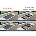 thumbnail image 7 of Bocchi 1618-505-0126HP Baveno Lux 33-3/4" Undermount Double Basin Granite Kitchen Sink -, 7 of 7
