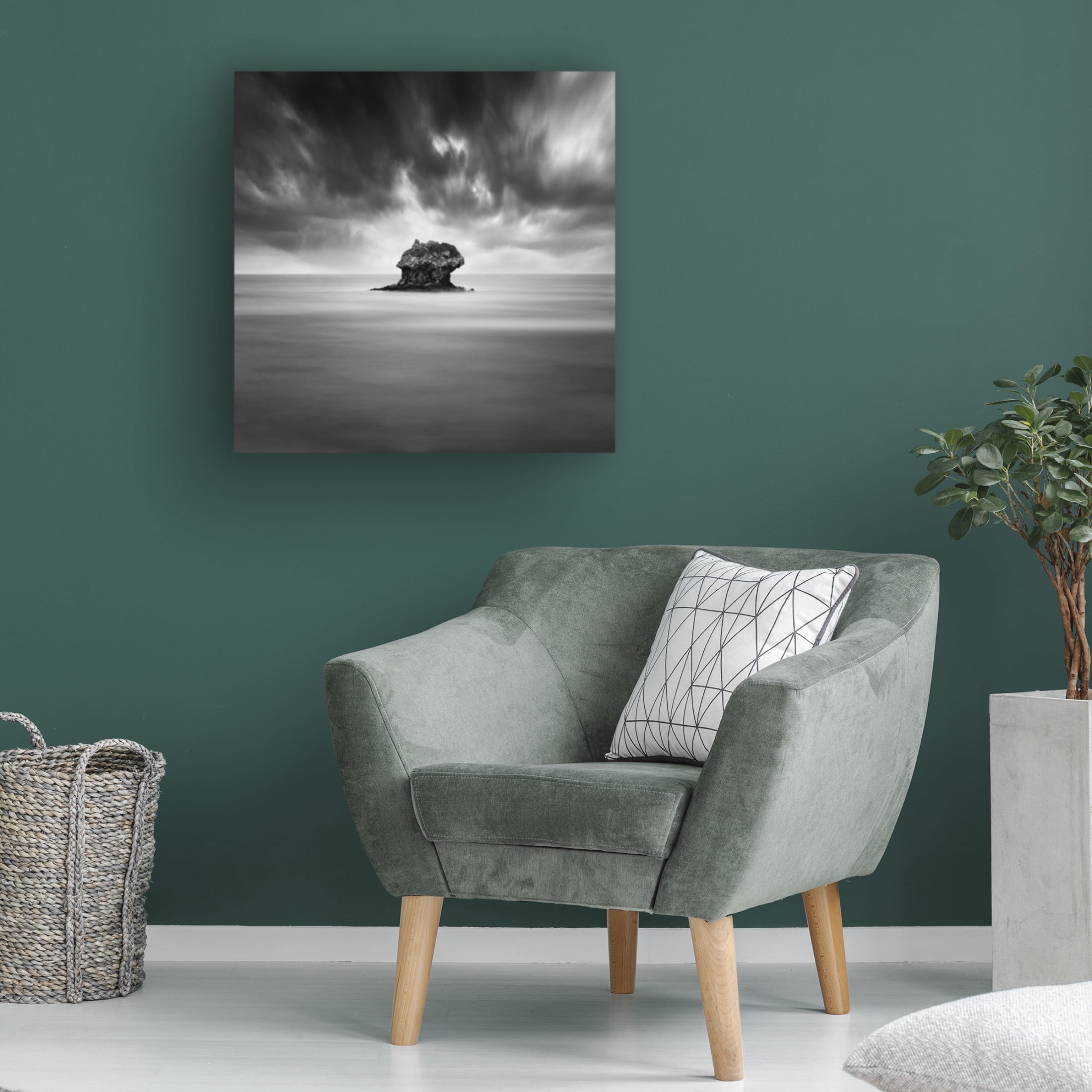 Canvas Wall Art - George Digalakis 'A Piece Of Rock 33' Wall Art for Living Room, Bedroom, or Office D?cor by Trademark Fine Art - 24 x 24 Inches