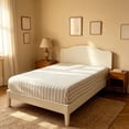 thumbnail image 6 of MMJ Queen Sheets Washed Cotton Fitted Sheet Single Item Mattress Protection Cover Bed Sheet 35.43x78.74in White Coffee Color, 6 of 6
