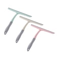 thumbnail image 4 of Silicone Shower Squeegee, Blade Window Wiper, Streak-Free Glass Cleaner 9.89.7Inch, Reinforced Wiper For Bathroom Glass, Tile Wall And Indoor Window Daily Cleaning Wiping,Pink, 4 of 7