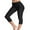 Black, variant on Charmo Women Swim Pants High Waisted Swim Capris Swimming Shorts Swimming Leggings