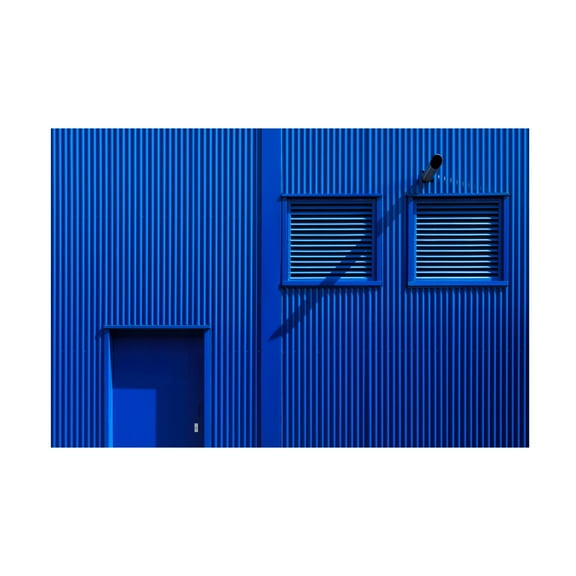 Canvas Wall Art - Greetje van Son 'Bleu' Wall Art for Living Room, Bedroom, or Office Décor by Trademark Fine Art - 19 x 12 Inches