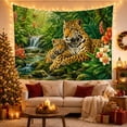 thumbnail image 3 of Cartoon Tiger Cub Jungle Tapestry Wall Hanging, 3 of 7