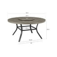 thumbnail image 7 of Ulax Furniture Outdoor Aluminum Round 59.5" Dining Table With Removable Lazy Susan for 6 Person, 7 of 7