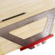 thumbnail image 4 of Un tipo de regla de triángulos de dibujo de 140 mm de acero inoxidable para trabajar la madera, multifuncional, para dibujar líneas paralelas diagonales, diseño industrial, herramienta de accesorio, 4 of 6
