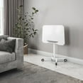 thumbnail image 6 of Techni Mobili White Sit to Stand Mobile Laptop Computer Stand with Height Adjustable RTA-B008-WHT, 6 of 17