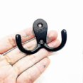 thumbnail image 4 of Black Double Claw Wall Hooks for Coats (Set of 4), 4 of 5