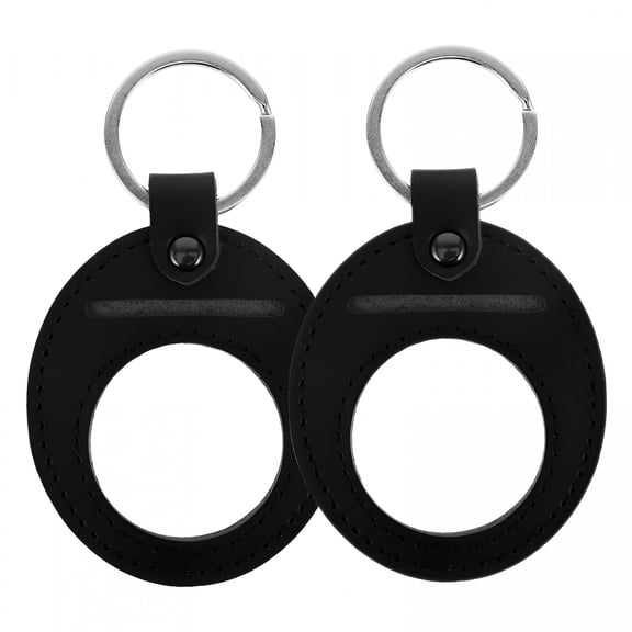 DESIGNICE 2Pcs Coin Holder Keychains for Coin Storage Leather Keyrings for Coin Collection Lucky Coin Keychains Storage Leather Coins Holder Keychains Keychain Holder
