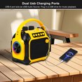 thumbnail image 4 of Portable Bluetooth Speaker with Karaoke Machine, 2 Wireless Microphones, Multiple Sound Variations, RGB Light, 4 of 9
