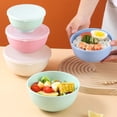thumbnail image 6 of Homerr Airtight Cereal Bowls with Lid Microwave Safe Food Bowls 3Pcs/Set Cereal Bowls with Lid Lightweight BPA Free Dinner Bowls for Noodles Rice Fruit Soup | Dishwasher Microwave Safe, 6 of 7
