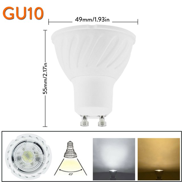 Focos LED regulables, lámparas de aluminio de alta calidad, ampolla superbrillante, 7W, GU10, GU5.3, MR16, COB, 220V, 230V, 240V