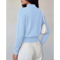 thumbnail image 3 of BTFBM Women’s Long Sleeve Sweaters Mock Neck Tops | Lightweight Knit Pullover Sweater,Basic Classic Daily Wear Fall Fashion,Winter Layer Clothes,Business Casual Outfits, 3 of 8