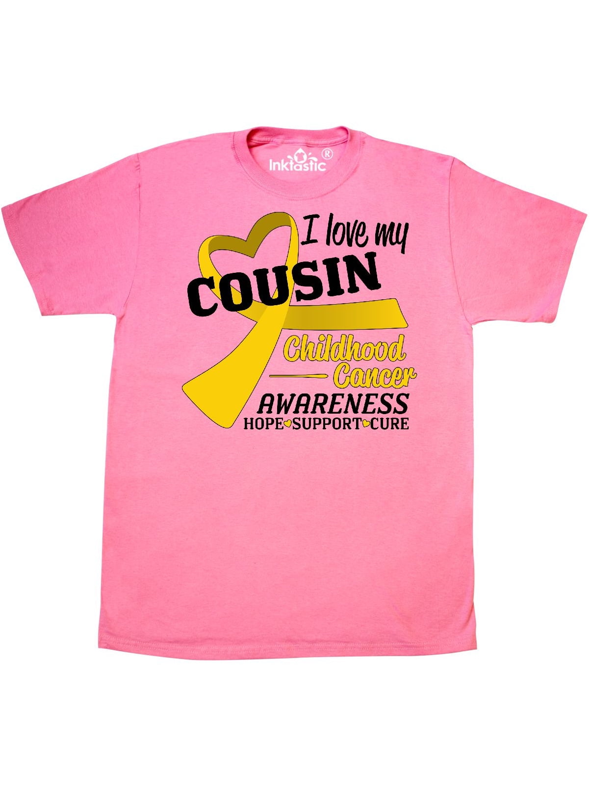 Inktastic Childhood Cancer Fighting Strong Toddler T-Shirt Awareness Ribbon Gift