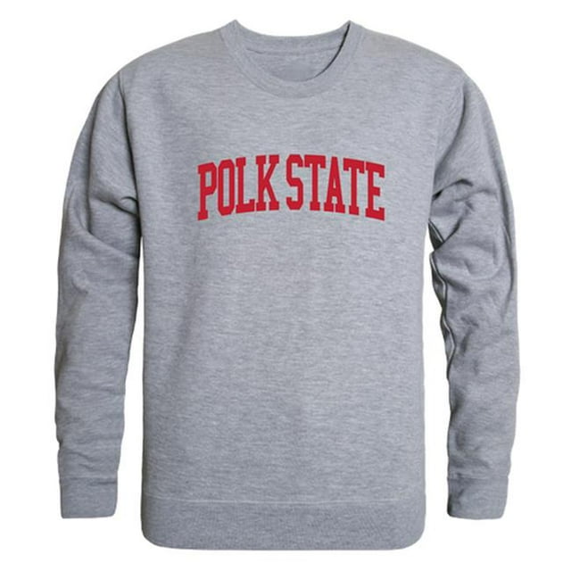 Polk State College GameDay Crewneck T-Shirt, Heather Grey - Extra Large
