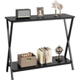 thumbnail image 1 of 2-Tier Narrow Console Table, Small Entryway Sofa Table for Hallway, Bedroom, Living Room, 1 of 1