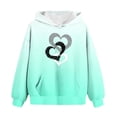 thumbnail image 5 of Bixock Toddler Girls Hoodie Sweatshirts Graphic Long Sleeve Pullover Tops with Front Pockets Kids Crew Neck Casual Tops Warm Soft Outdoor Sport Daily Wear Fall Girls Clothings 4-14 Years, 5 of 5