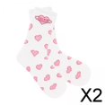 thumbnail image 1 of 2x Calcetines para El Día de San Valentín, Calcetines Divertidos de Invierno, Calcetines Cómodos de Tubo Medio, Regalos para El Día de San Valentín Pa 2 piezas, 1 of 8