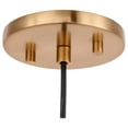 thumbnail image 4 of Woodbridge Lighting Elise 1-Light Mercury Glass & Steel Mini Pendant in Brass, 4 of 4