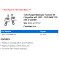 thumbnail image 2 of Turbocharger Wastegate Fastener Kit - Compatible with 2007 - 2013 BMW 335i 3.0L 6-Cylinder 2008 2009 2010 2011 2012, 2 of 2