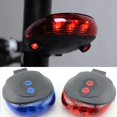 thumbnail image 3 of SUTENGDA Bicycle LED Tail Light with 5 LED Lights and 2 Laser Beams - ABS Material  Seatpost Installation  Battery Powered Does Not Include AAA Batteries  Suitable for 36V or Below, 3 of 7