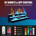 thumbnail image 2 of Smart LED Liquor Shelf with App & Remote Control | Wall Mounted Acrylic Display Rack for Home & Commercial Bars, 2 of 9