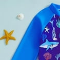 thumbnail image 6 of Ymyiu Newborn Swim Baby Boys' Swimsuit Full Zip UPF 50+ Sun Protection Swimwear Size 6-7 Years (Blue,6-7 Years), 6 of 7