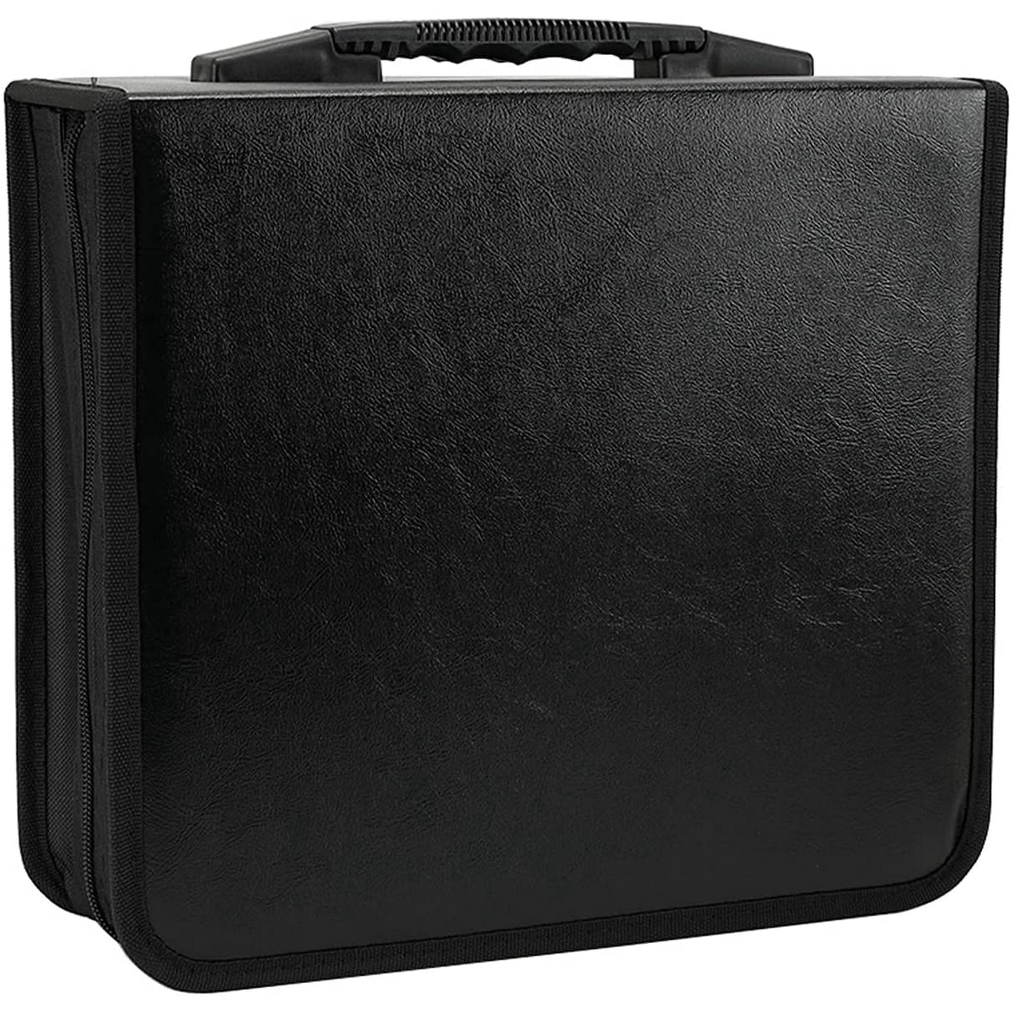 Konelia 400 Capacity PU Leather CD DVD Storage Case Binder