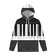 thumbnail image 4 of Sudadera con capucha con estampado de teclado de piano en blanco y negro para hombre, sudadera clásica con estampado 3D, sudadera de manga larga, sudadera informal de calle, 4 of 5