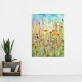 thumbnail image 2 of Summer Wild Flower Blossom Meadow Folk Art Extra Large XL Wall Art Poster Print, 2 of 3