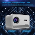 thumbnail image 4 of Graflsoa M10PLUS 4K Android Smart Projector with 720P LCD, 4000 Lumens, 30-200" Display, Auto Focus, Keystone Correction, Wi-Fi, BT 5.2, USB Support, White, 4 of 6