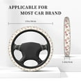 thumbnail image 3 of Vsdgher Floral Mushroom Pattern Elastic Car Steering Wheel Cover,Car Wheel Cover Protector Car Accessory for Steering Wheel with a Diameter of 14.5"-15", 3 of 6