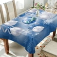 thumbnail image 3 of GZHJMY Christmas Blue Balloons Outdoor Tablecloth 60x90In,Rectangle Table Cover Kitchen Dinner for Outdoor and Indoor Party Holiday Hotel BBQ-Christmas124 Home Decor, 3 of 7