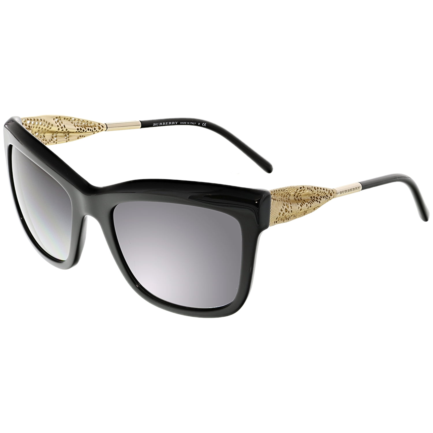 Burberry Women's Gradient BE420730018G56 Black Square Sunglasses