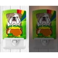 thumbnail image 2 of Caroline's Treasures BB1963CNL English Bulldog St. Patrick's Day Ceramic Night Light, 6x4x3", multicolor, 2 of 2