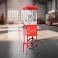thumbnail image 1 of Machine à Maïs Soufflé Vintage Rouge 6 Oz en Acier Inoxydable avec Chariot Mobile et Rangement - Popper Style Cinéma Rétro pour Usage Domestique et Commercial, 1 of 6