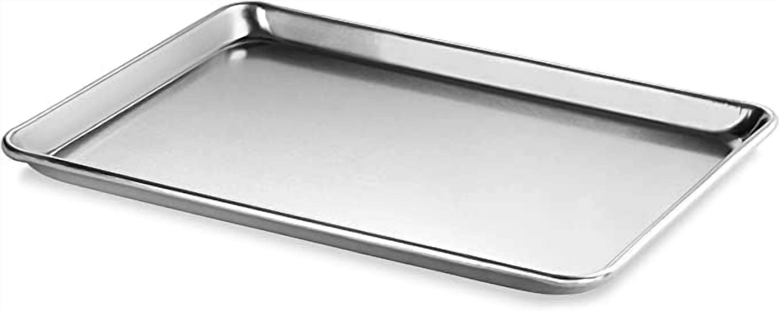 TrueCraftware- 18" x 13" Half Size Stainless Steel Sheet Pan 20 Gauge- Bakeware Baking Pan Baking Sheet Baking Tray Cookie Sheet for Oven Perfect for Baking Roasting Heavy Duty & Rust Free