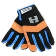 thumbnail image 3 of HART Leather Palm Work Gloves, 5-Finger Touchscreen Capable, Size Medium Safety Workwear Gloves, 3 of 10