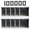 black, variant on NOKIMAX Gel Ball Blaster Refill 100,000 PCS – 10 Pack Refill, 7-8mm Transparent Orby Rounds,  for Splatter Blasters Outdoor, Ages 14+ Years