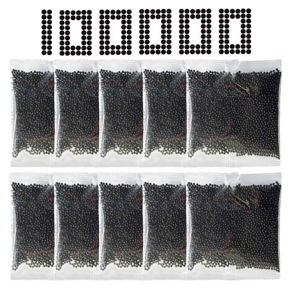 NOKIMAX Gel Ball Blaster Refill 100,000 PCS – 10 Pack Refill, 7-8mm Black Orby Rounds, Non-Toxic, for Splatter Blasters Outdoor, Ages 14 Years