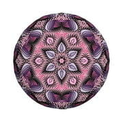 Waterproof Spare Wheel Cover, Rosette Mandala Kaleidoscope Pattern Adjustable Wheel Cover For Jeep Trailer RV SUV Car, 14 inch