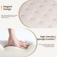 thumbnail image 4 of COLAMY Fabric Round Storage Ottoman, Multi-Functional Footrest and Coffee Table with Reversible Tray Lid, Beige, 4 of 9