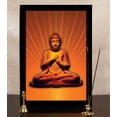 thumbnail image 6 of IBA Indianbeautifulart Peaceful Gautam Buddha Digital Prints Poster With Frame For Living Room Home Decor Religious Frame Wooden Frame For Wall Decor, 6 of 7