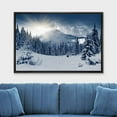 thumbnail image 2 of wall26 Canvas Print Wall Art Sunlight Over Winter Mountain Forest Landscape Nature Wilderness Photography Modern Art Rustic Scenic Colorful Multicolor for Living Room, Bedroom, Office - 24&quot;x36&q, 2 of 5