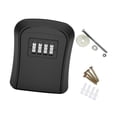 thumbnail image 3 of HILABEE Key Lock Box Sturdy 4 Digit Code Password Box for Office Realtors House Keys Black, 3 of 9
