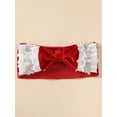 thumbnail image 6 of 3Pcs Newborn Baby Girl Christmas Outfits Clothes Velvet Sleeveless Romper + Long Sleeve Cardigan + Headband, 6 of 9