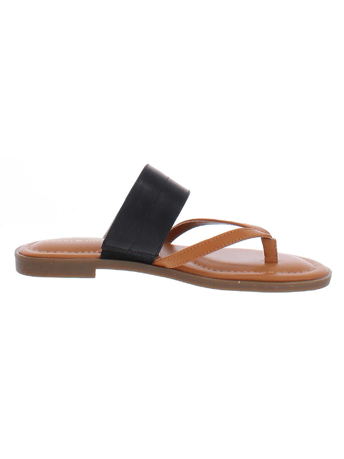 Tommy Hilfiger Womens Meriem Logo Thong Flat Sandals