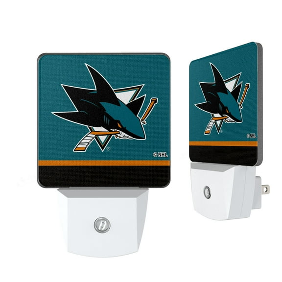 San Jose Sharks Stripe Design Nightlight 2-Pack