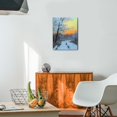thumbnail image 4 of Spectacular Sunsets12x16 Oil Paintings of Cloudy Forest Scenes, Vintage Wall Prints for Home Office Decor, 4 of 7