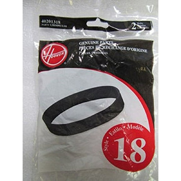Replacement Part For Hoover Clean & Light Upright { Style 18 } Flat Belts 2 Pk # 40201318