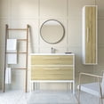 thumbnail image 2 of Randalco Chelsea Modern Wood Column Bathroom Cabinet in Ginger Oak, 2 of 4
